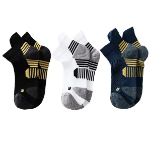 Professional Sports Socks Men’s Thickened Towel Bottom Running Socks Badminton Ankle Socks