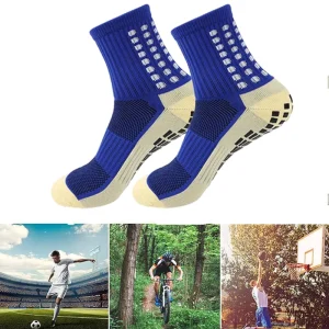 Professional Sports Socks for Men Women Anti-slip Grip Football Soccer Socks Thickened Towel Bottom Sweat-absorbent Deodorant