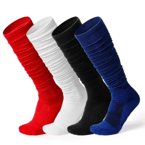 Professional Thick Cotton Anti Slip Sweat absorbing Deodorant Extra long Over the Knee Socks Sports Socks Football