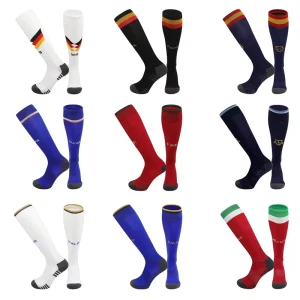 Professional Thickened Soccer Socks Breathable Sweat Absorbent Knee High Football Socks for Adult Youth