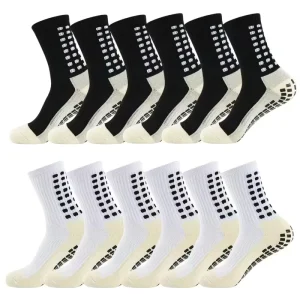 Quality Adult Crew Football Long Custom Grip Socks Soccer Cushioned Anti Slip Breathable Sports Terry Cotton Liner
