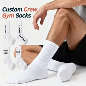 Quality Compression Ankle Grip Designer Mens Crew Unisex Sport Cotton Custom Logo Breathable Anti Bacterial Socks