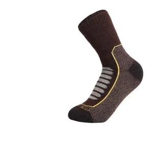 Quality Crew Striped Knitted Merino Wool Children Mid-Calf Thermal Lightweight Quick-Dry Activewear Outdoor Hiking Casual Sports