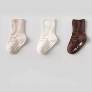 Quality Seamless Toe Fashion Cotton Breathable Anti Slip Colorful Grip Comfortable Baby Socks