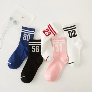 Quentin Boy Girls Custom Children’s Cotton Socks Custom Sports Kids Funny School Socks Kids Grip Socks With Silicon Button