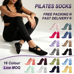 Quick Delivery Premium Combed Cotton Grip Socks for Pilates and Yoga Studio