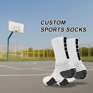 Quick Dry Breathable Anti Slip Custom Basketball Socks High Quality Cotton Sporty Team Socks