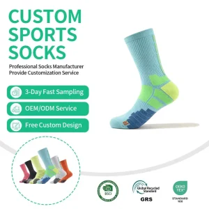 Quick Dry Breathable Terry in the Sole Thick Type High Quality Crew Basketball Sport Socks for Men and Women