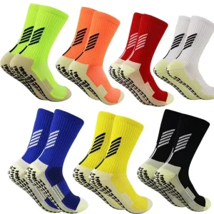 Quick Dry Team Soccer Football Socks Sole Anti Slip Non Slip Middle Tube Training Grip Sports Socks