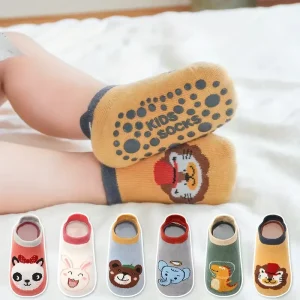 REMOULD Custom logo Anti slip Newborn Baby Socks Anti slip 0-3 Months 6-12 Months Cotton Baby Grip Socks for Boy Girl