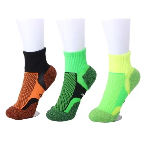 RIHOSOX Anti-Slip Quick Dry Breathable Eco-Friendly Compression Youth Men’s Ankle Thick Cushioned Spring Sport Socks Bottom