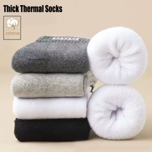 Ready to Ship Boot Socks Women and Men Winter Solid Thick Warm Socks Full Terry Thermal Cozy Heavy Cotton Socks