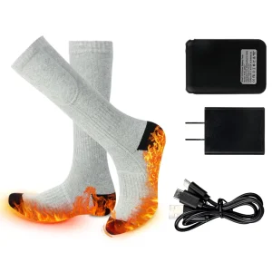 Rechargeable Heated Socks Battery Powered Heated Thermal Heat Winter Foot Warmer Skiing Sock