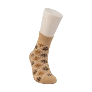 Retro Winter Warm Wool Socks Fashion Cute Elk Print Thick Thermal Socks for Women