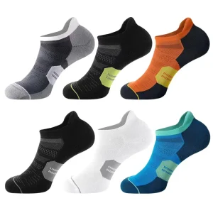 Running Ankle Socks Men Women Unisex Sport Socks Low Cut Athletic Terry Bottom Socks With Cushion