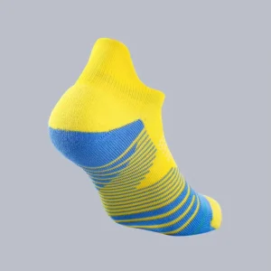 Running Athletic Ankle Socks Anti-Slip Heel Tab Breathable Shock Absorbing Unisex Low Cut Spring Cuff Sports Socks