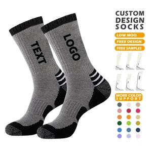 Running Athletic Tube Sock Custom Unisex Knitted Athletic Sock Coolmax Cushion Sole Sport Sock Custom Logo