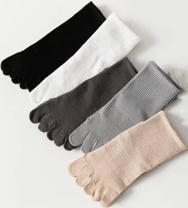 Running Sports Cotton Logo Custom Closed Finger Toe Men’s Women 5 Toe Socks