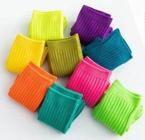 School Young Boy Teen Tube Socks Children’s Colorful Baby Cotton Crew Socks for Kids