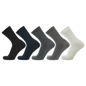 Seamless Casual Business Socks Non Binding Crew Socks Bamboo Crew Socks for Women Men