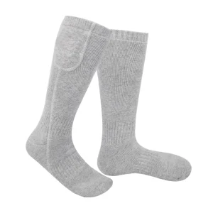Self Heated Thermal Socks for Winter Sports Knitted Print Heated Skiing Socks with Battery Foot Warmer ODM