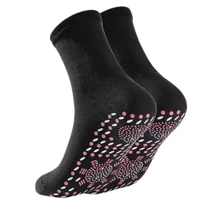 Self-Heating Magnetic Therapy Socks for Men and Women with Tourmaline Slimming Nylon Pattern
