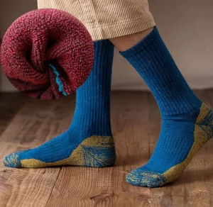 Sheep’s Wool Socks Custom Merino Wool Socks Mens Winter Warm Crew Ski Thermal Wool Hiking Socks