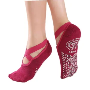 Shengde Custom Logo Sports Fitness Non Slip Pilates Socks Yoga Socks