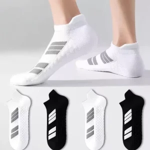 Shock absorbing Breathable Quick Dry Knitted Ankle Badminton Socks Sport Standard Towel Bottom Logo Custom Socks