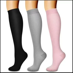 Small MOQ Custom Colorful Bamboo Fiber Compression Socks Customized Personalized Brand Logo Compression Socks