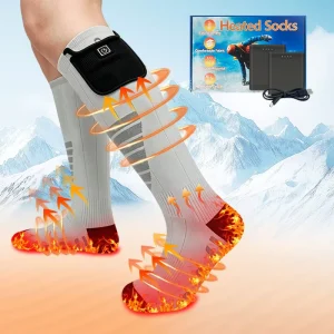 Smart Constant Temperature Heated Socks for Outdoor Winter Rechargeable Thermal Warm Socks for Men Women with Battery