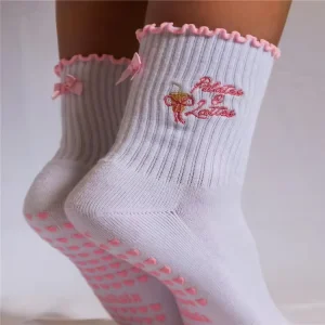 Socks Custom Logo Breathable Anti Slip Yoga Pilates Grip Socks for Women Non-Slip Grip Socks for Sports