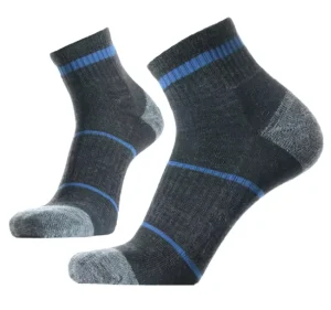 Socks Factory Custom Logo Warm Winter Black Merino Wool Ankle Socks Thermal Outdoor Hiking Climbing Athlete Socks