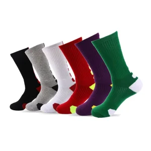 Socks Sports Basketball Socks Cushioned Athletic Socks