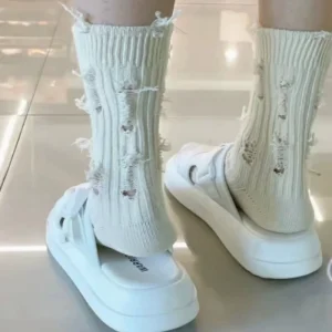 Socks for Women Hip Hop Women’s Breathable Knitted Autumn Casual Crew Socks Cotton Blend Streetwear Novelty