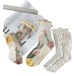 Socks for Women Summer Breathable Women’s Ankle Socks for Girls Invisible Short Socks for Ladies