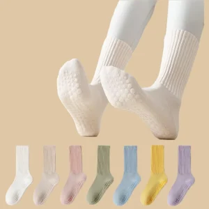 Socks for Women Yoga Socks Anti Slip Mid Calf Sports Socks
