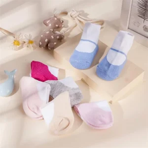 Socksmate Stock Newborn Socks for Baby 0 to 12 Months Toddler Anti slip Dress Sweet Baby White Shoes Socks Drop Shipping