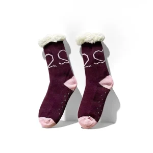 Soft Breathable Festive Xmas Floor Socks for Women