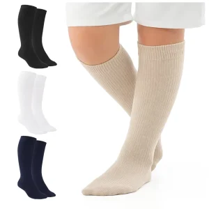 Soft Cotton Kids Knee High Socks Breathable Cotton Knee High Socks Multi-Color Casual Socks for Boys & Girls Daliy Use