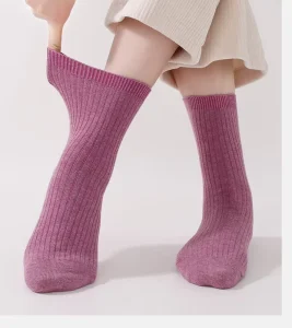 Soft Cozy Cashmere Socks Women Thermal Warm Thick Long Wool Socks for Winter