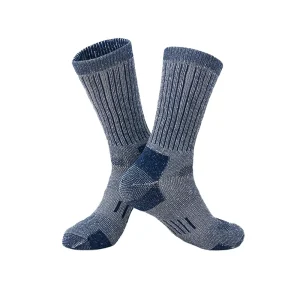 Soft Cozy Casual Hiking Anti Bacterial Crew Thermal Warm Thick Socks for Men Winter