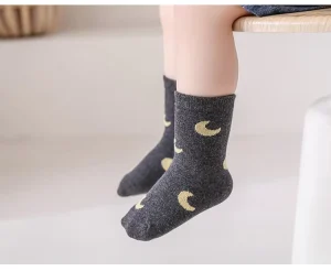 Soft Knee High Baby Socks Striped Cotton Socks for Infants Toddlers (Non Tight Cuff, Breathable Comfortable for All Day Wear)