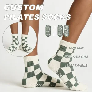 Soft Stretch Custom Pilates Socks Full Grip Sole Free Packaging For Home Workout Fitness