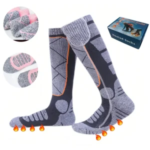 Soft Thermal Heated Socks with Enhanced Comfort Breathable Material for Cold Offices Home Daily Walking Use Heated Socks