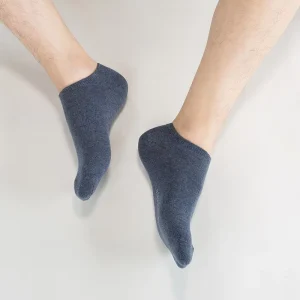 Solid Color Adult Custom Logo Dress Sox Men Basic Ankle Socks