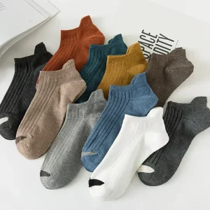 Solid Color Ankle Support Socks Simple Cute Ankle Socks