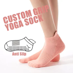 Solid Color Ankle Yoga Socks Customized Anti Slip Pilates Sock Women Silicon Grip Yoga Sock