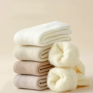 Solid Color Available Thick Warm High Quality Custom Packaging Full Terry Women Socks