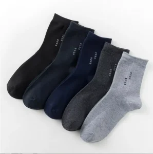 Solid Color Business Autumn Winter Casual Business Sport Breathable Men Socks
